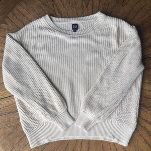GAP Women's Ribbed Knit Sweater - Cream